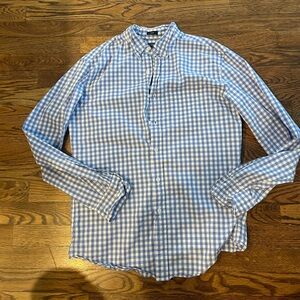 J. Crew Light Blue Gingham Men's Shirt